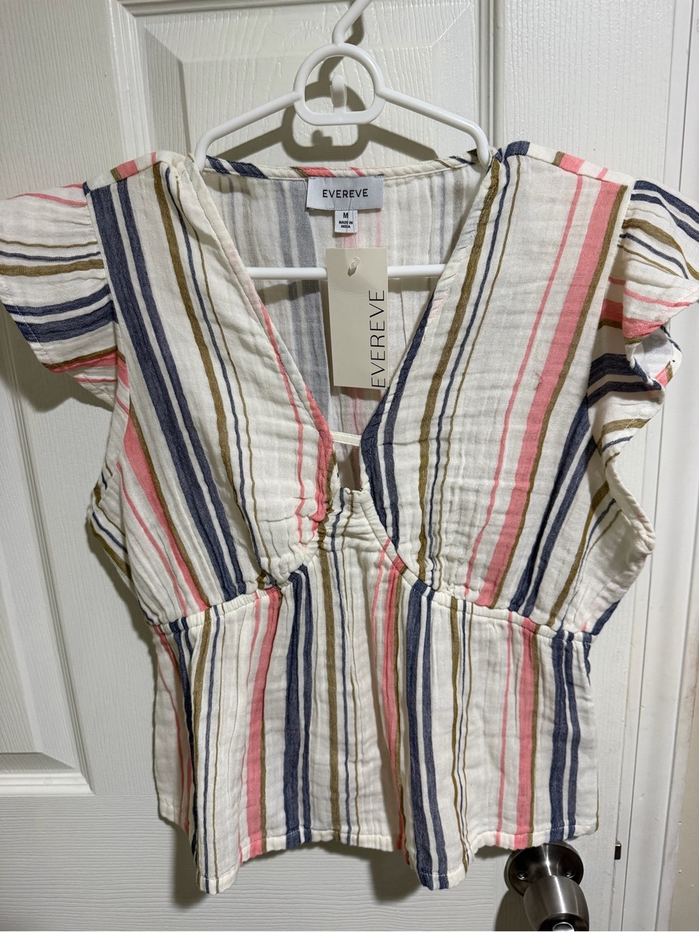 NWT Evereve peplum top